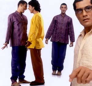 Dodo Bhujwala with members of the cast of Mango Souffle 