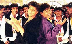 Shah Rukh and Johny Lever