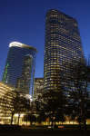 Two buildings that comprise Enron corporate headquarters in downtown Houston
