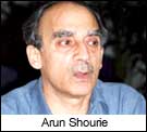 Divestment Minister Arun Shourie
