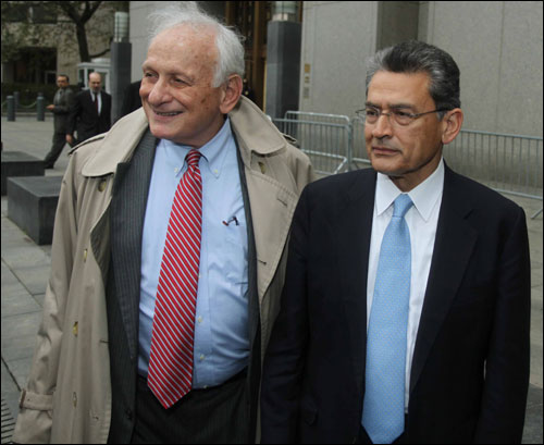 Rajat Gupta with his attorney.