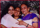 Shobhana Samarth, daughter Chatura and granddaughter Shilpa