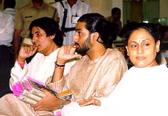 Amitabh, Abhishek and Jaya Bachchan