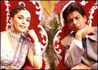 Madhuri and Shah Rukh in HTHS