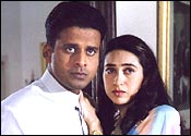 Manoj Bajpai and Karisma Kapoor in Zubeidaa