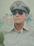 Gregory Peck as Gen Douglas MacArthur in the 1977 movie