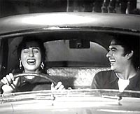 Madhubala and Kishore Kumar in Chalti Ka Naam Gadi