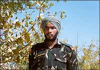 Sepoy Surinder Singh relied on his first aid and shell dressing training