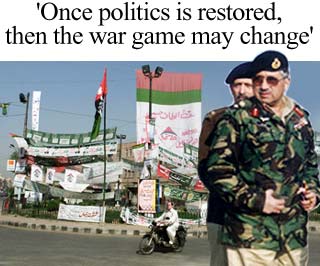 'Once politics is restored, then the war game may change'