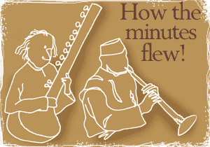 How the minutes flew!