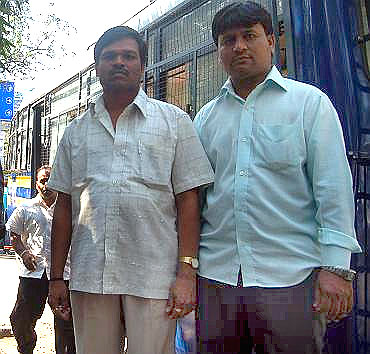 (Left) Hanumant Sitaram Kute and Sameer Ahmed Shaikh