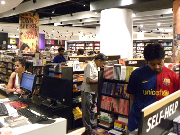 Inside the 42,000 square foot Landmark bookstore at Lower Parel, Mumbai