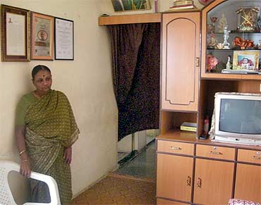 Omble's wife Taramati at their home