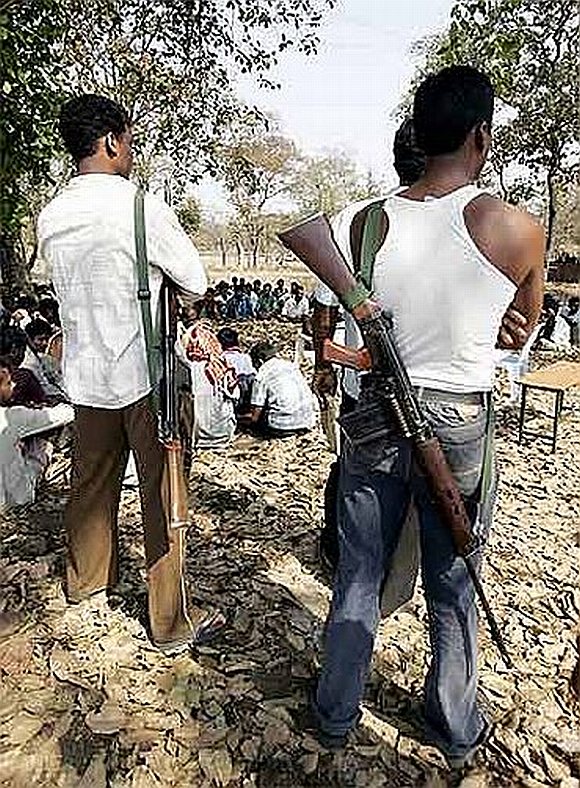 Maoists at their hideout