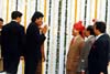 Amitabh Bachchan receiving guests