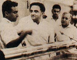 Vikram Sarabhai with Abdul Kalam at Thumba in the sixties