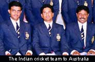 Indian team to Australia
