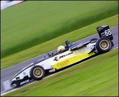 Karun Chandhok at the British Formula 3 championship