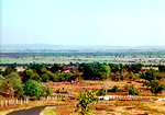 The view from Bhimbetka hill of Vidisha and Obaidullaganj